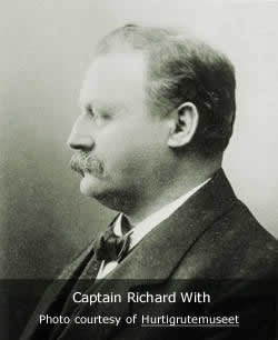 Captain Richard With- Photo coutesy of the Hurtigruten Museum