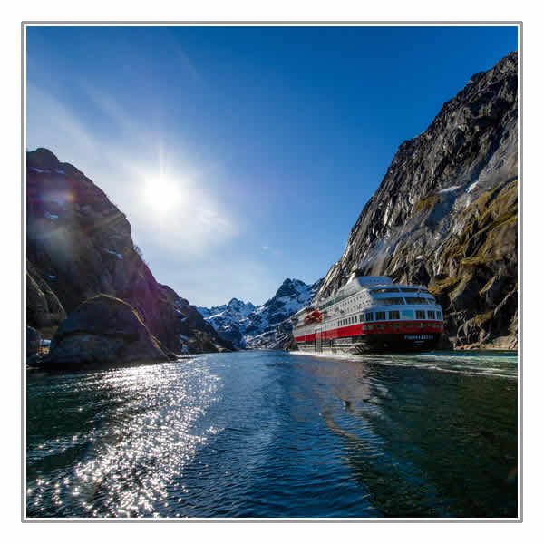 MS Finnmarken sailing the fjords